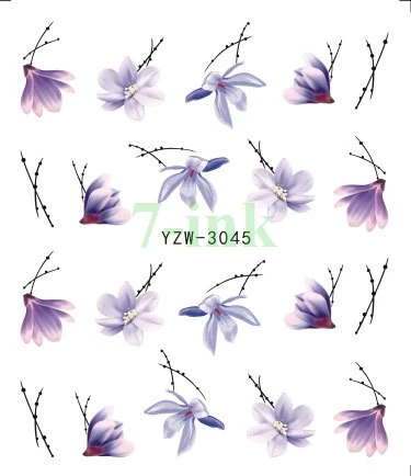 

Water Transfer stickers for nail art Decoration Pendant flower Fingernails Decals Manicure Decor Nail Wraps Decals