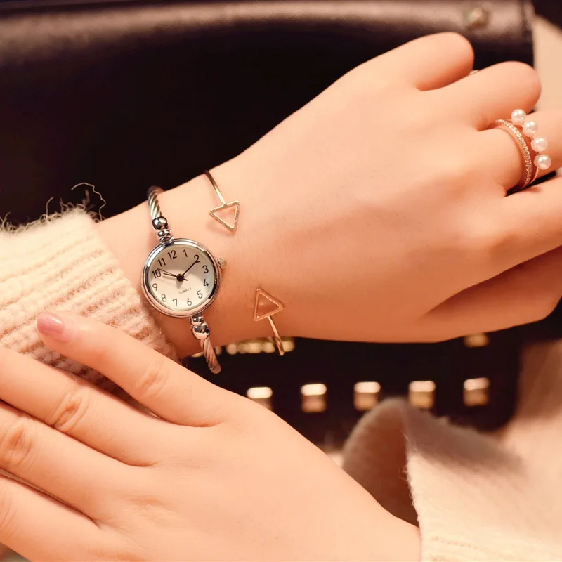 Relogio Feminino CHIC/INS женские роскошные часы-браслет, Модные Винтажные кварцевые наручные часы из розового золота, ЖЕНСКИЕ НАРЯДНЫЕ часы