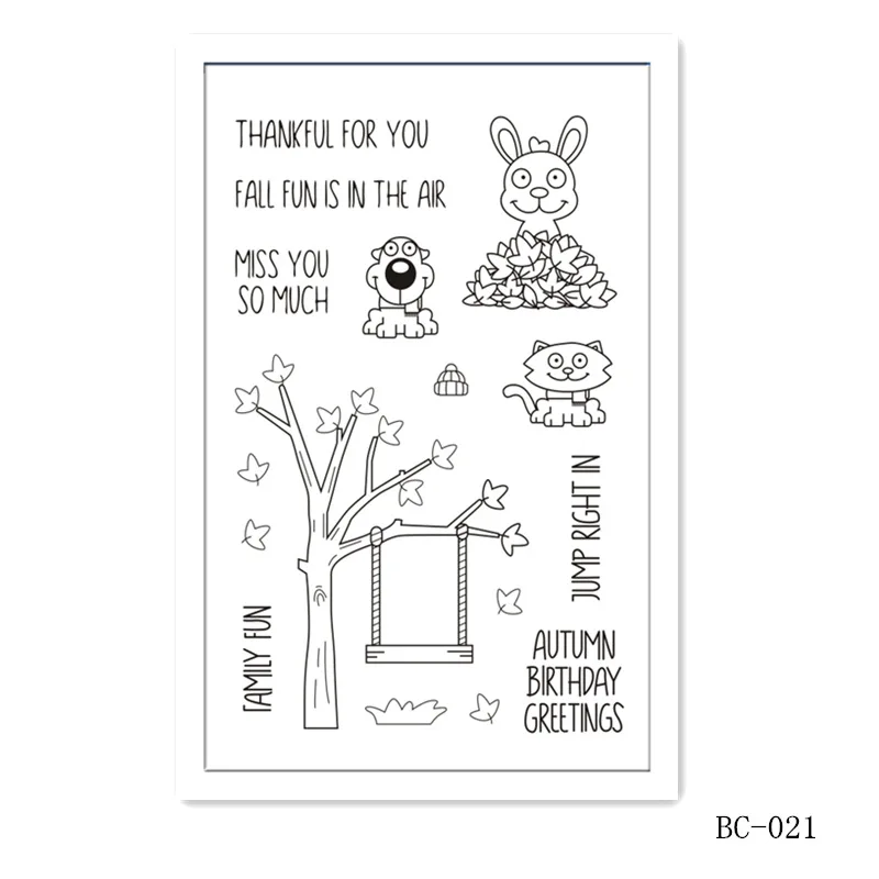 Clear Stamps For Scrapbooking Transparent Silicone Stamp Seal for DIY Photo Album Decorative BC-021 | Канцтовары для офиса и