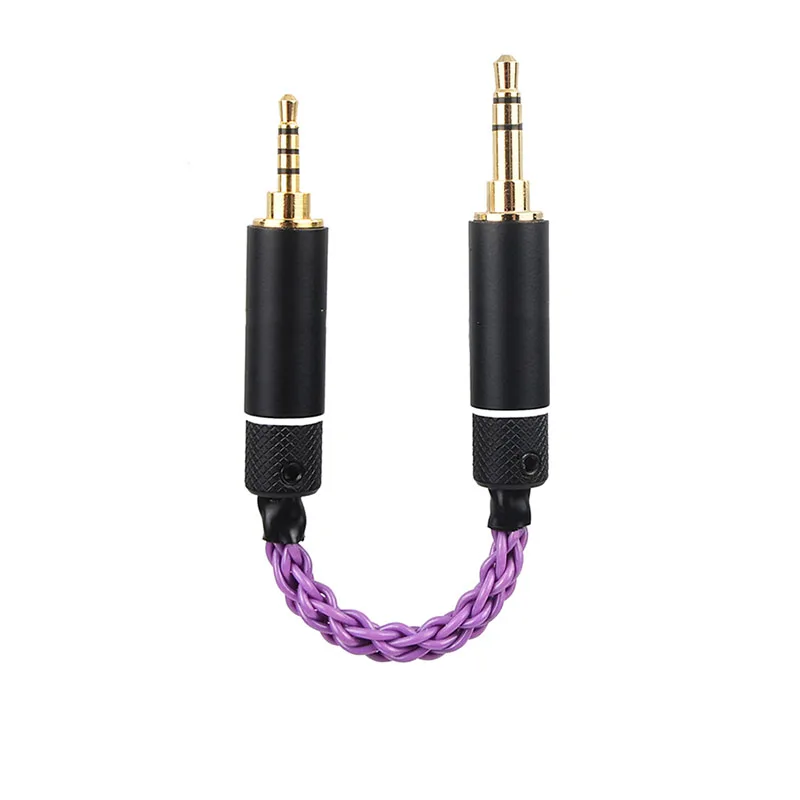 Adaptador de Alta Macho para Homem Prata para Fone de Ouvido Cabo Fidelidade Okcsc Plugue Equilibrada 3.5mm Pai Áudio Cobre Mp3 Player 2.5mm 4.4mm - Image 6