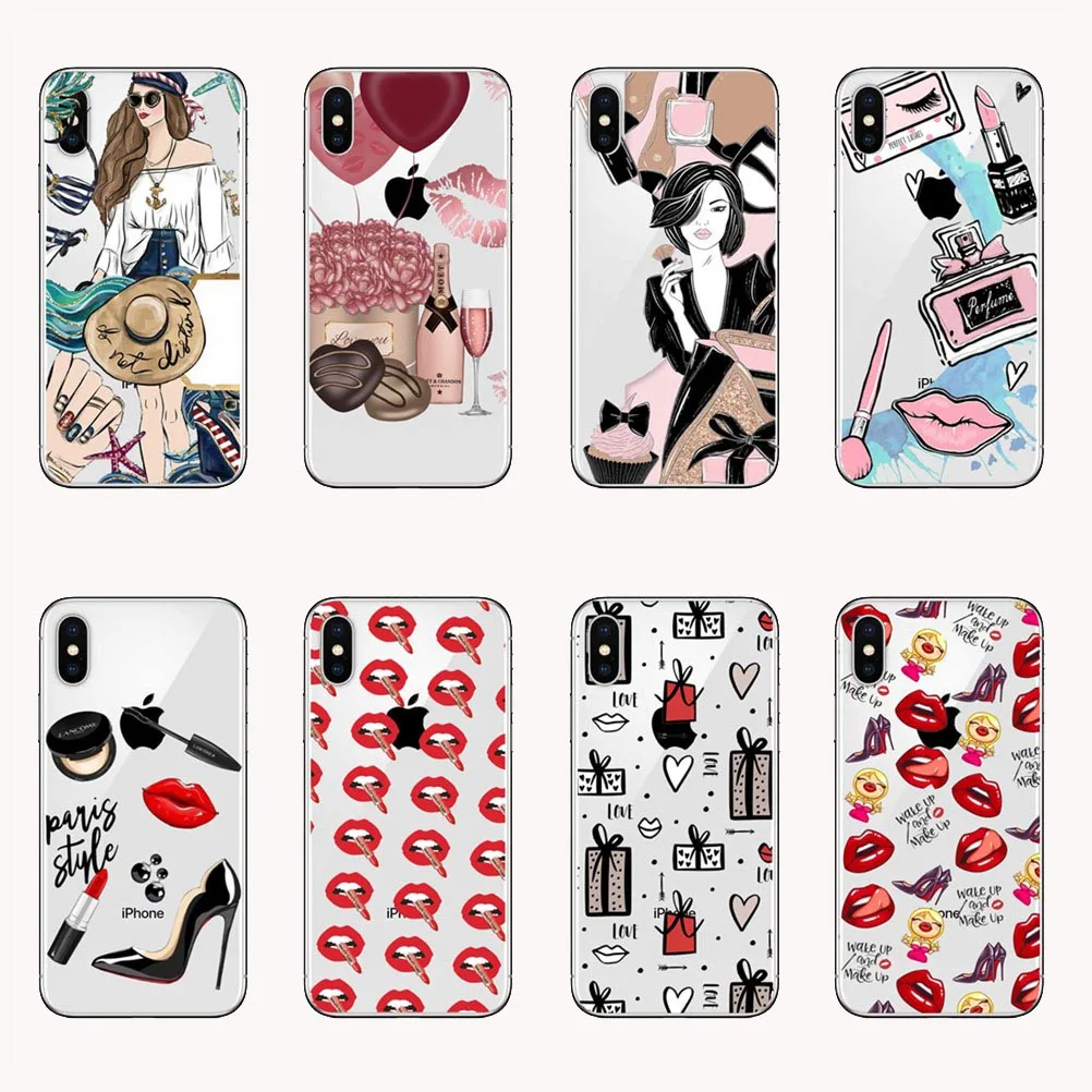 Для IPhone X 10 5 8 Эйфелева телефон Жесткий Чехол для iPhone 6 7 Plus 5s SE Париж Vogue Девушка