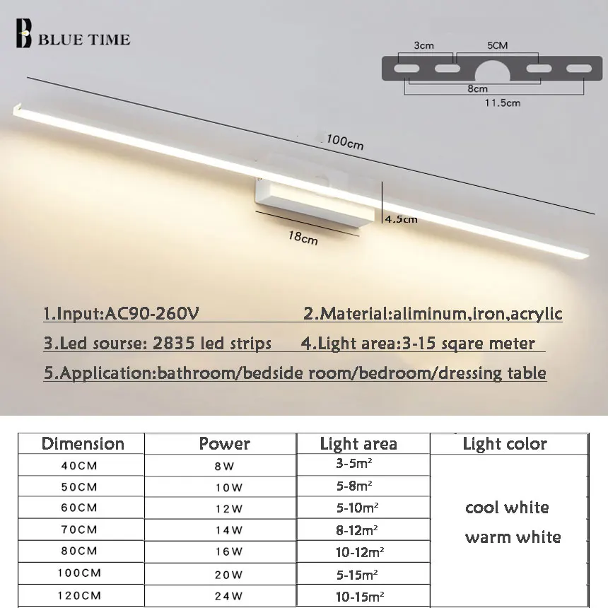 Wall Mirror Bathroom Led L120 Modern 5 Wall Mirror Bathroom Led L120 Modern 5