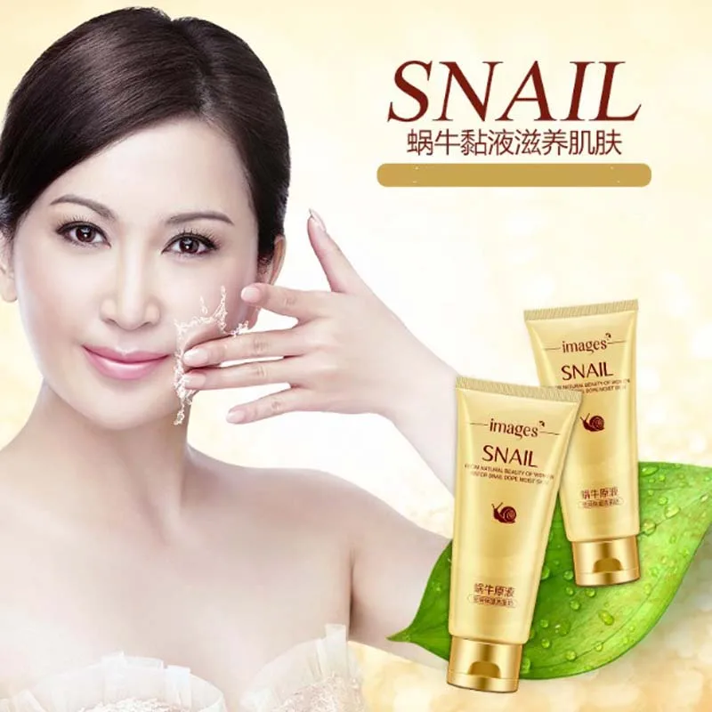 “ Espuma de Caracol Facial Rosto Limpador Hidratante Remover