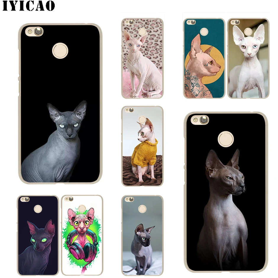 

IYICAO Sphinx Cat Hard Case for Redmi 6A 4A S2 Note 7 3 4 4X 6 5 Pro 5A Prime Plus for Redmi Go
