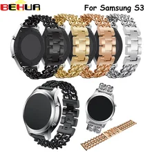 Ремешок для наручных часов samsung шестерни S3 ремешок для наручных часов 22 мм Нержавеющая сталь металлический сменный ремешок для смарт-часов браслет для зубчатых передач S3 классический