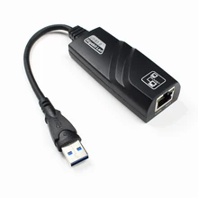 Проводной USB 3,0 к Gigabit Ethernet RJ45 LAN(10/100/1000) Мбит/с сетевой адаптер Ethernet Сетевая карта для ПК