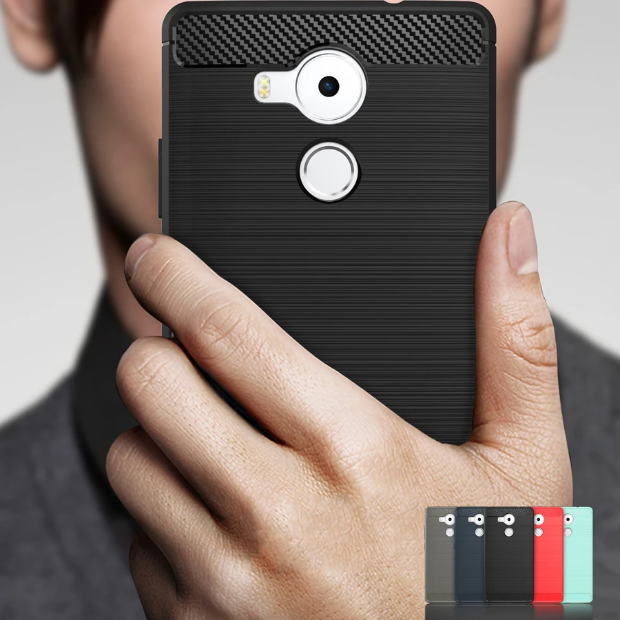 

Phone Case For Huawei Ascend Mate 8 Cases Carbon Fiber Shockproof TPU Soft Silicone Cover For Huawei Mate 8