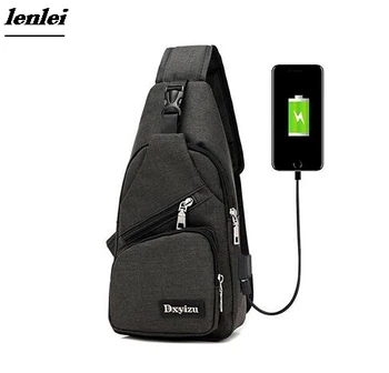 

2018 New Arrival Oxford Men Chest Pack Single Shoulder Strap Back Bag Crossbody Bags for Women Sling Travel Shoulder bag