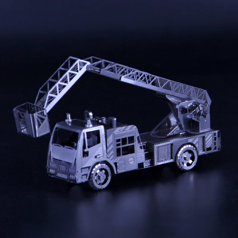 

3D Metal Puzzle Model Fire Engine With Ladder Learning Education Toys Collectional Hobbies Games Jigsaw For Adults Children Gift