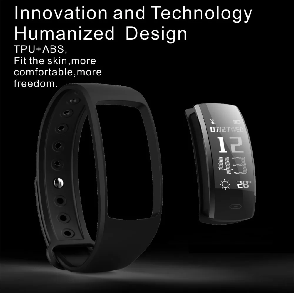 QS90 Smart Bracelet Heart Rate Monitor Wristbands Activity Fitness Tracker Bluetooth Waterproof Pedometer Smartband Smart watch (4)