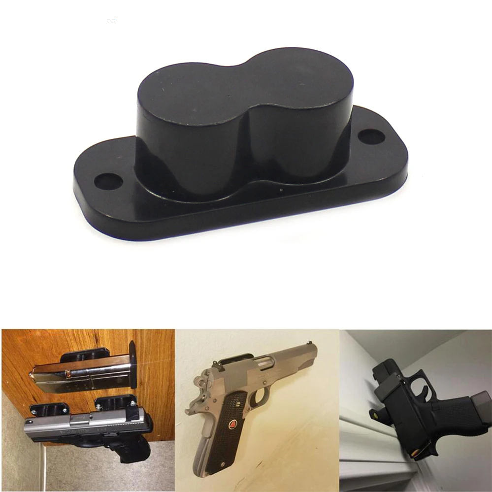 

Gun Magnet Concealed Gun Holder 25LB Rating with Cap and Screws for Desk Bed Car