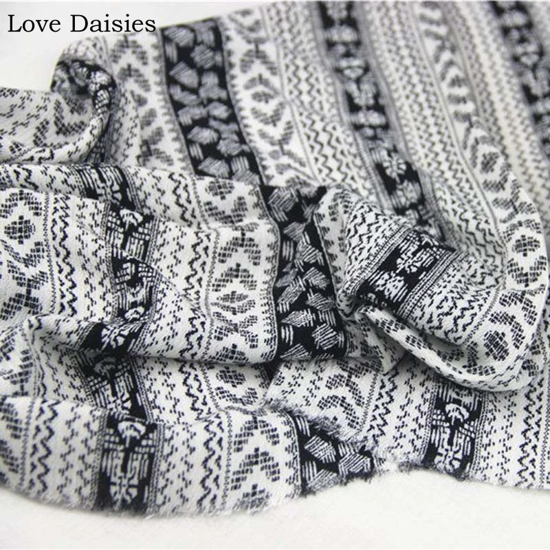 Вискозный креп в черно-белую полоску, тонкая мягкая тонкая ткань для летней одежды DIY, платье, рубашка, ручная работа, ночная рубашка, декоративная ткань