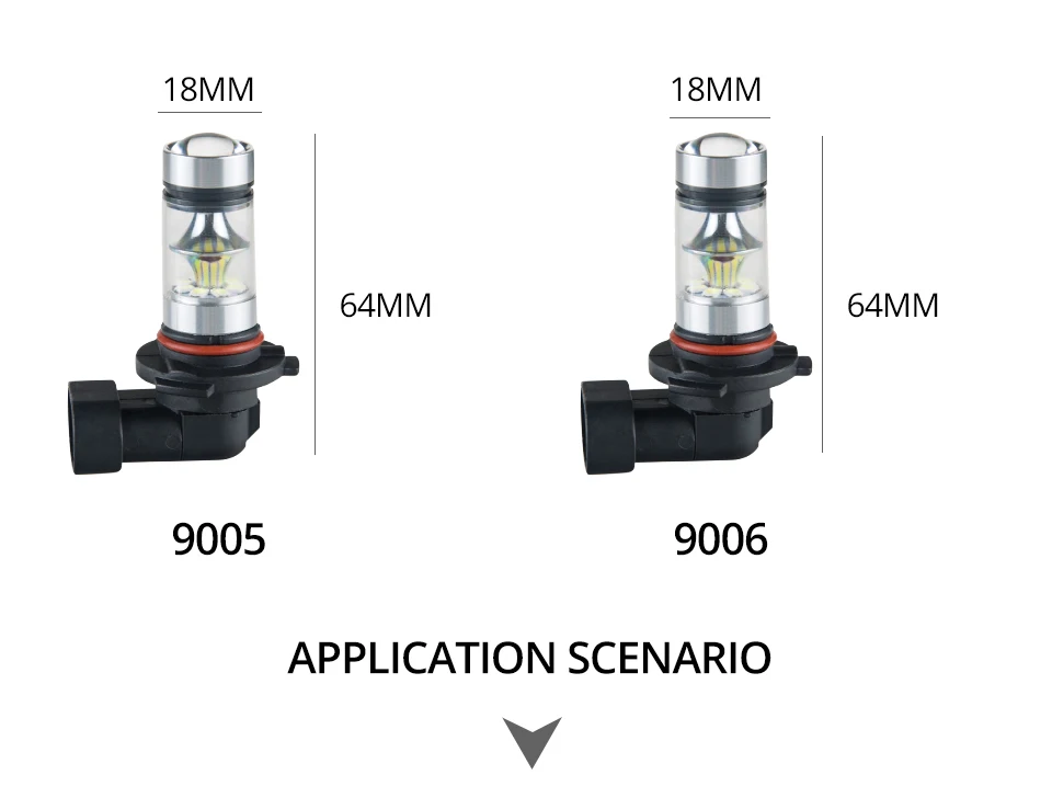 Aceersun Led H8 H11 H10 Fog light bulb 9006 HB3 9005 ATV H1 H3 1200LM 6500K 12V 24V  Car Driving Daytime Running Lamp motorcycle (11)