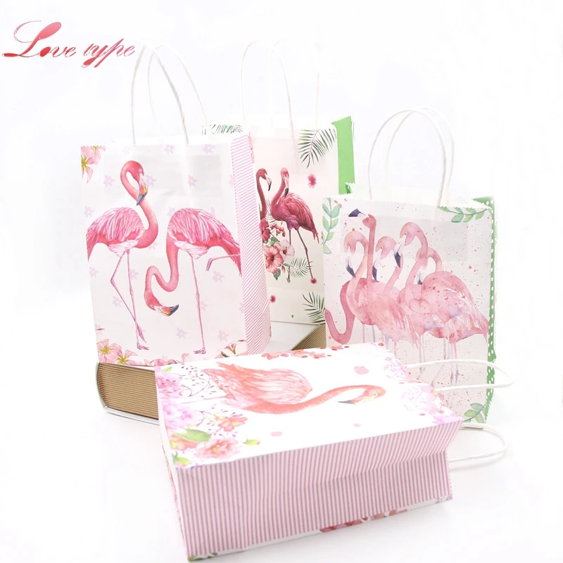 

8PCS Unicorn/Flamingo Paper Bags For Baby Shower Birthday Unicorn Party Decoration Wedding Favors And Kids DIY Gift Bag Supplies
