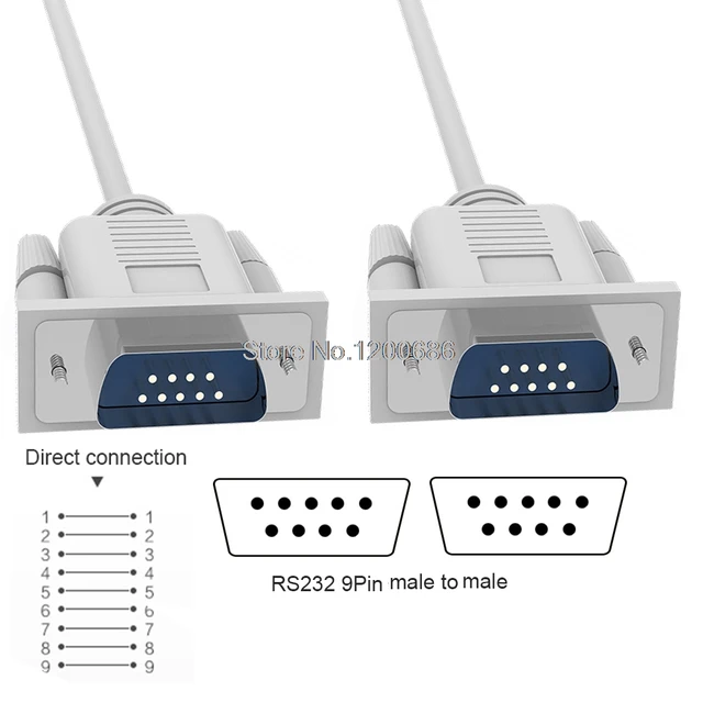 3m 9 pin serial cable rs232 male male wire harness db9 male to male3m 9 pin serial cable rs232 male male wire harness db9 male to male 9pin