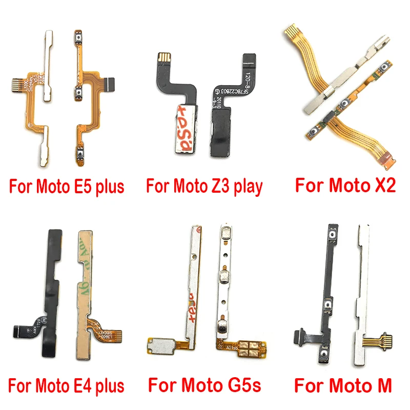 

Power On Off Button sound volume Flex Cable FPC For Motorola Moto M C E4 E3 Z3 Plus Play X3 X2 X Play Side Key Button Flex Cable
