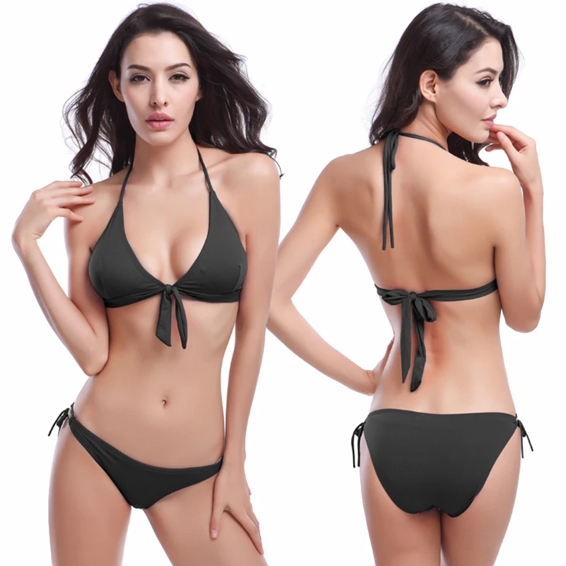 

2017 New Summer Hot Sale Easy Portable Beach Bikinis Chest Size Sexy Female Swimwear Bikinis Swimsuit Gather Set