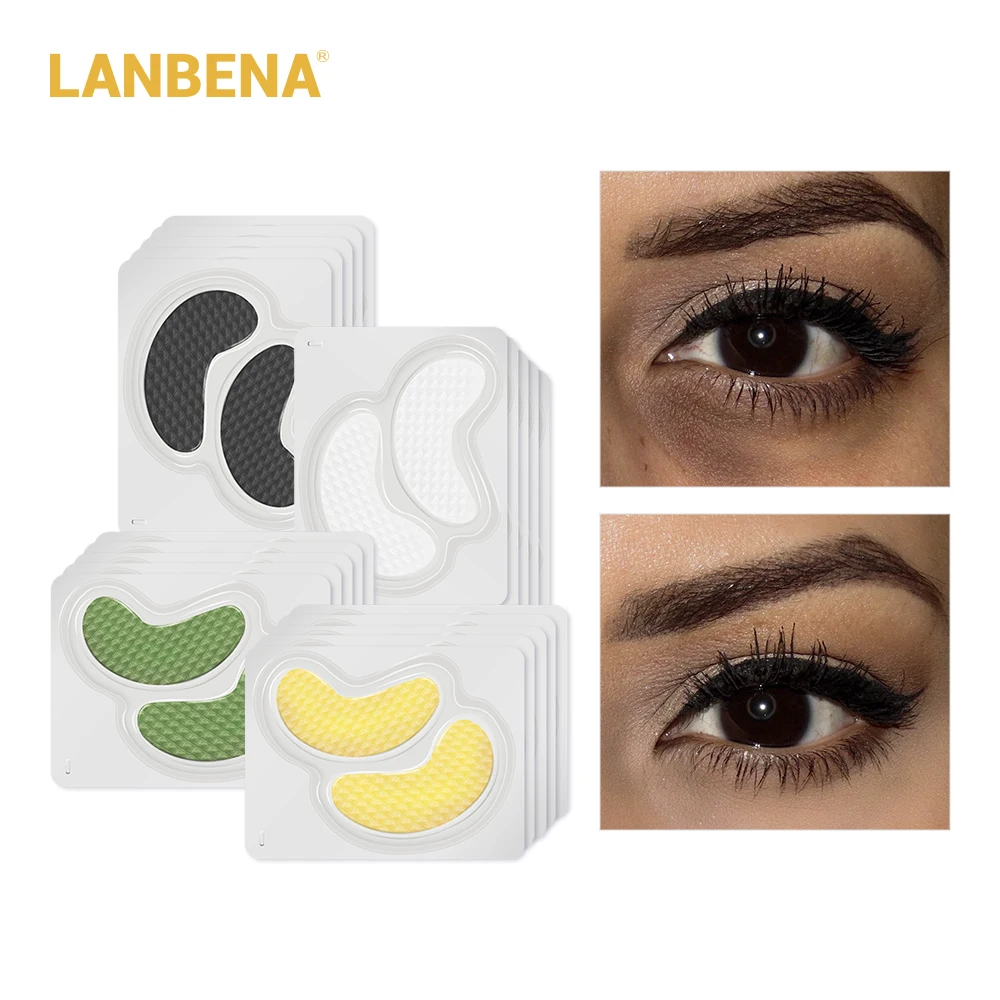 

LANBENA 24K Gold Collagen Anti-Aging Eye Mask Eye Patches Sleep Mask Dark Circle Eye Bag Wrinkle Firming Skin Care 20pcs=10 Pair