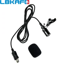 LBKAFA Protable Mini USB Microfone Cabo de Alta Qualidade De Lapela Clipe de Gravata Microfone para Gopro Hero 3 + 3 4 Camera