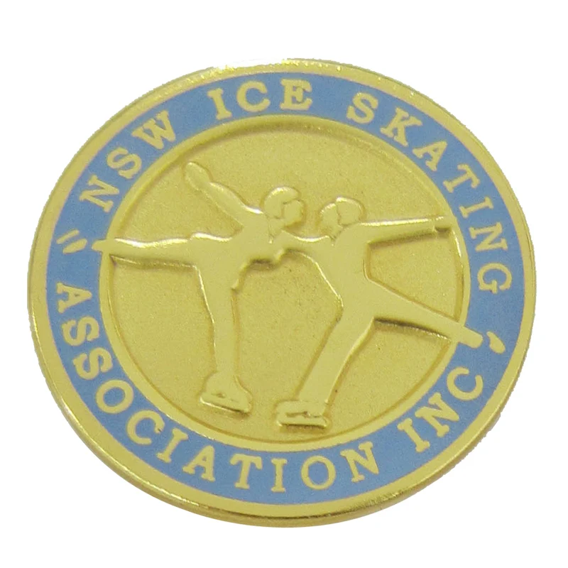 

Manufacturer custom letter alloy coin round skating coins