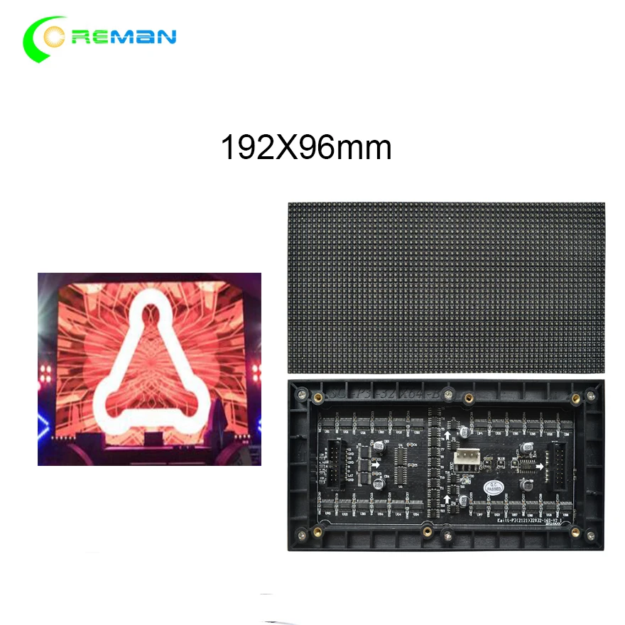 AliExpress Coreman p3 rgb smd панель 192x96 пикселей 3 мм светодиодный модуль полноцветный внутренний