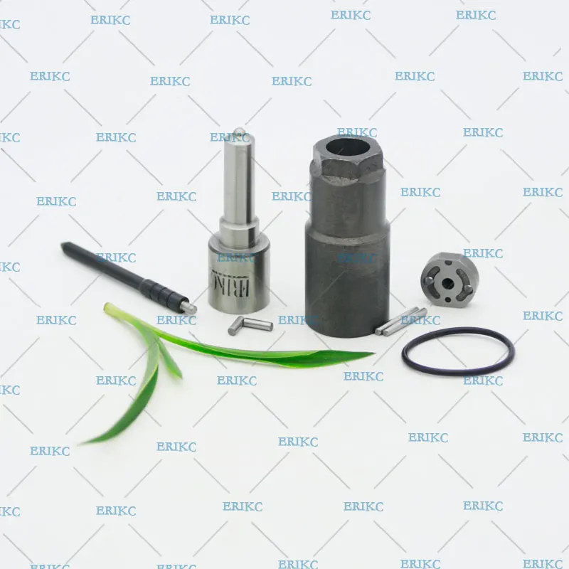 

ERIKC 095000-5550 Diesel Fuel Injector Repair Kits Nozzle DLLA150P866 Valve 04# Plate, pin, seal ring for HYUNDAI 33800-45700