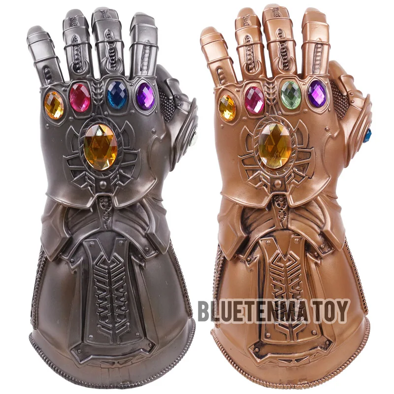 

Avengers 3 Infinity War Thanos Gauntlet Cosplay Glove Gold Superhero Thanos Glove Halloween Party Props Latex Marvel Toys