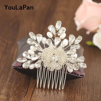 

YouLaPan HP170 bride headdress hair comb bridal hair accessories hair ornament with freshwater pearl wedding comb for the bride