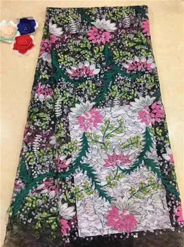 

African Tulle Lace Fabric 2018 African French Lace Fabric High Quality Nigerian Embroidery Tulle French Lace (FJ-12-18