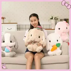 Морковный кролик kawaii Плюшевые игрушки для девочек мягкие животные детские куклы игрушки для детей кролик мягкие игрушки подарок на день
