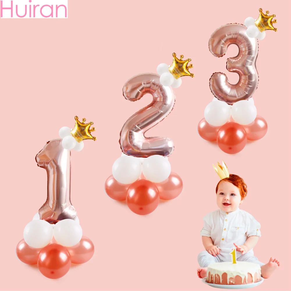 

Huiran Latex Number Balloon Birthday Party Decorations Kids Balloons Accessories decoration birthday Happy Birthday Balloons