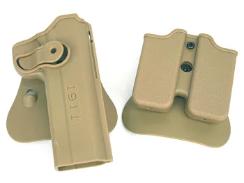 

Retention Roto Holster and double magazine holster Fits Tactical 1911 Style DEFENSE Polymer