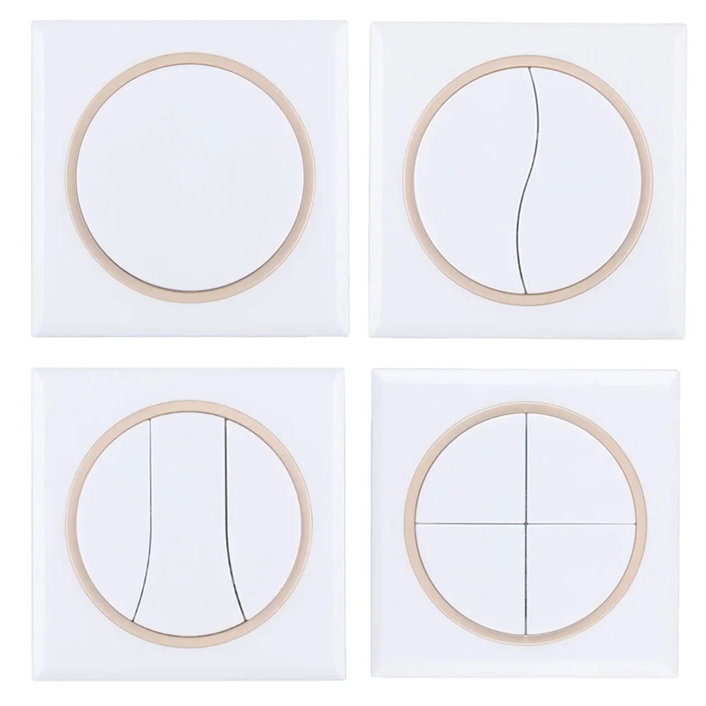 86 Wall Panel Remote Control Transmitter 1 2 3 4 Button Sticky RF TX