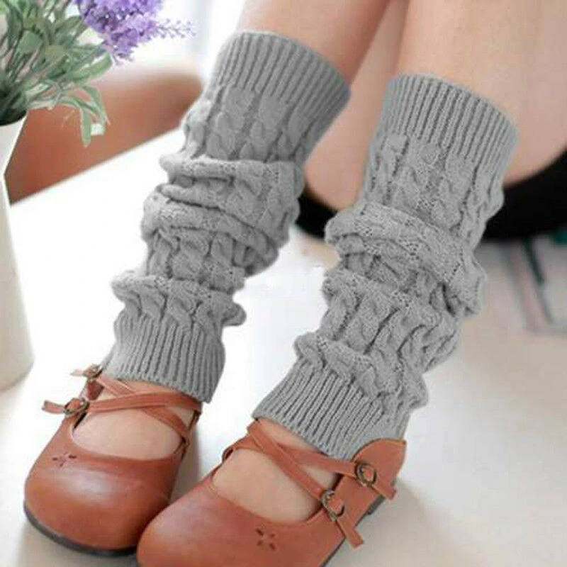 Women's Fashion Leg Warmers for Warm and Cozy Winter - Knee High, Solid Crochet Knit, Boot Cuffs, Long Socks image 2