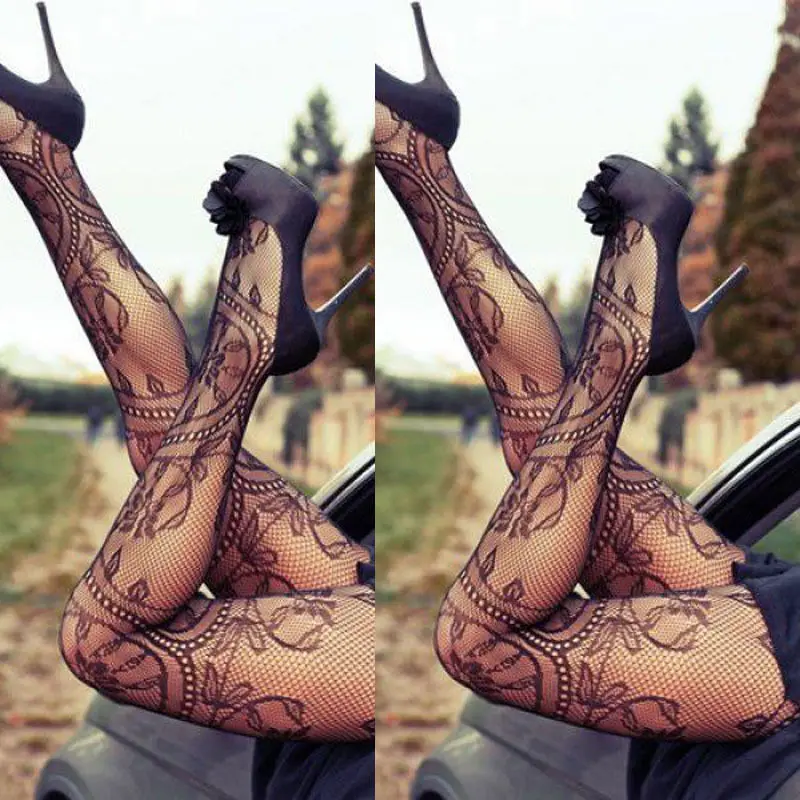 

Fashion Women's Sexy Fishnet Pattern Pantyhose Tights Tattoo Lace net Punk Stockings