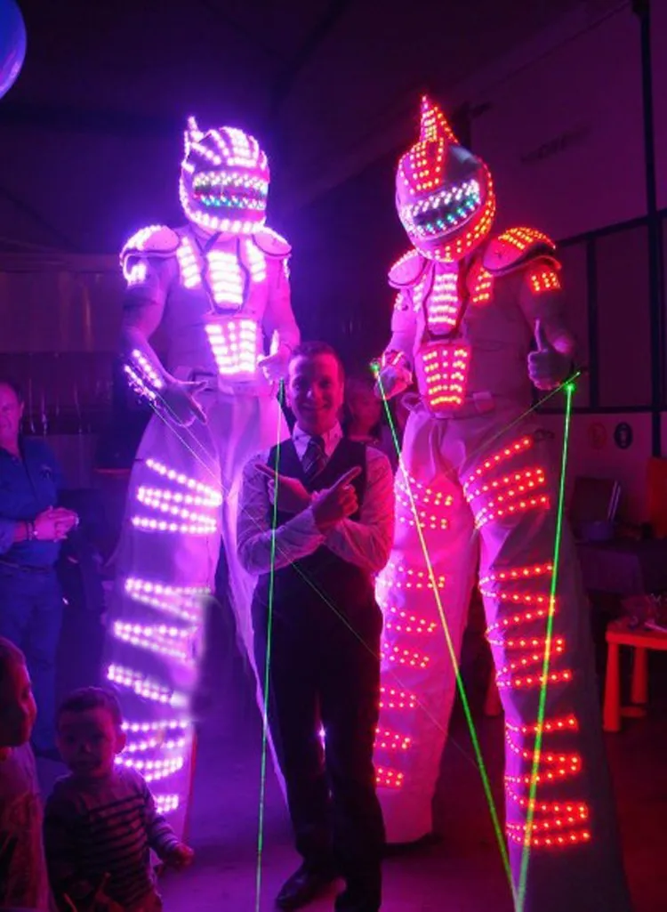 EL Products LED Luminous robot costume /illuminated kryoman Robot/LED Costume /LED Clothing