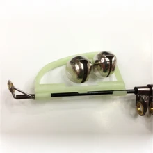 YUMOSHI 10 шт./компл. удочка укус тревогу Twin колокола клип Оповещатель рыбы укус сигнализация рыболовные снасти Accessorios