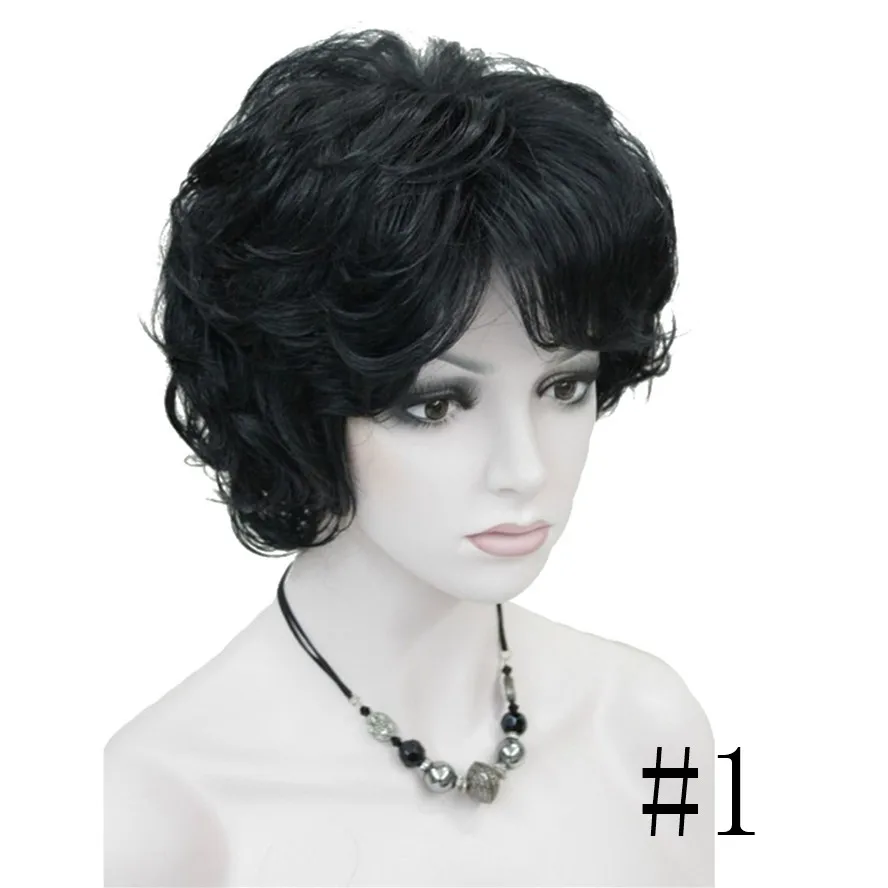 StrongBeauty женские Искусственные парики черный/коричневый натуральный короткие вьющиеся волосы синтетический полный парик 18 цвет