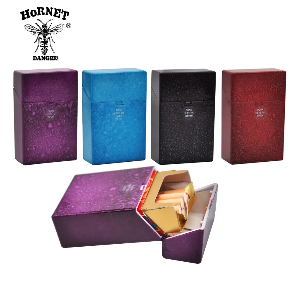 

HORNET Fashion Ice Crack Plastic Cigarette Case Cover 87MM*55MM*22MM For Regular Cigarettes Tobacco Cigarette Box Case