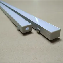 2 м/шт. 66 м/лот алюминиевый профиль для светодиодный полосы 5050 с матовой отделкой молочно-белый/чистый прозрачный PC чехол