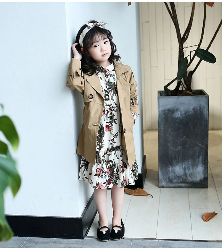   long autumn spring coat for girls 2017 khaki trend coats tops little teenage girls coats size 12 14 10 8 6 5 children lcothing 5 6 7 8 9 10 11 12 13 14 15 16 years old little big teenage girls coat for girls autumn spring coat girls  (12)