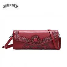 Новые женские сумки из натуральной кожи, модные тисненые сумки с цветами, женские сумки, дизайнерские женские кожаные сумки через плечо, клатч