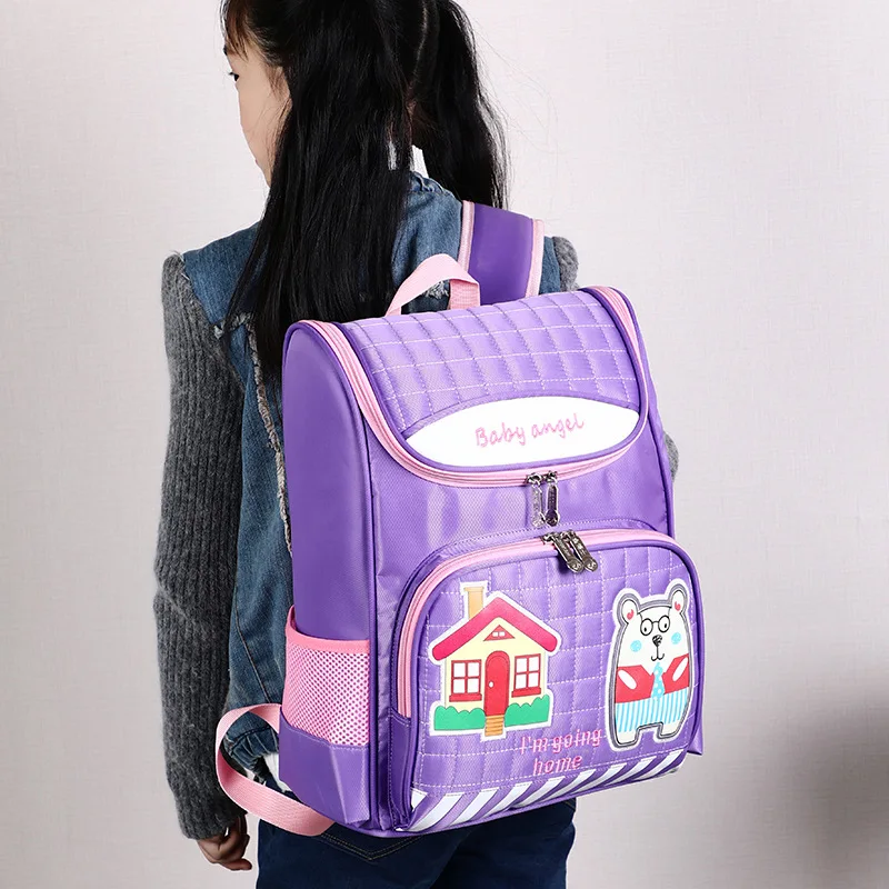 2019 новый детский 1-3 класс ортопедический школьная сумка Мальчики Девочки 3D школьный рюкзак детский начальный школьный рюкзак Mochila Infantil