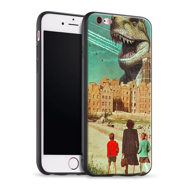 

mixed media collage art Tpu Soft Silicone Phone Case Cover Shell For Apple iPhone 5 5s Se 6 6s 7 8 Plus X XR XS MAX
