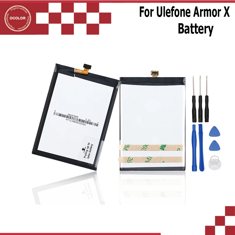 Ocolor для Ulefone Armor X батарея 5500 мАч Высокая емкость запасная с инструментами