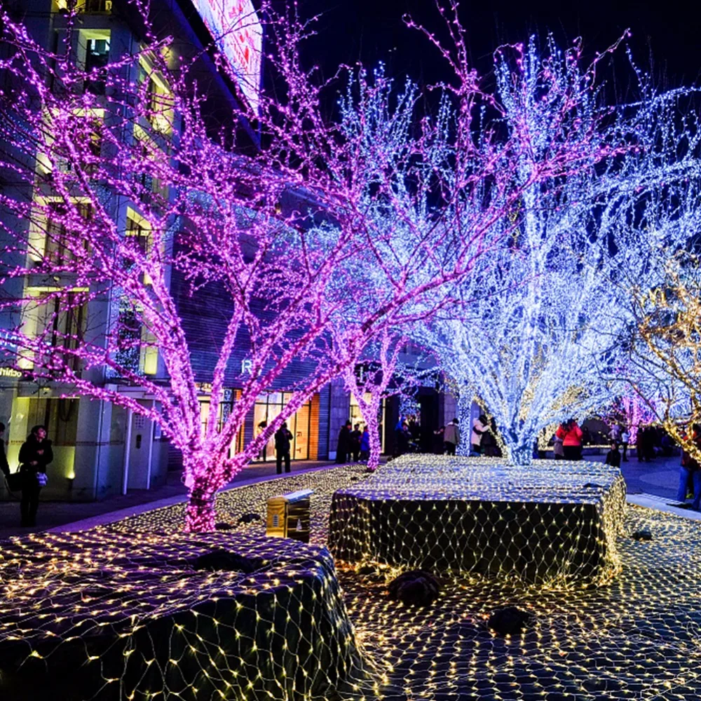 

400 Led String Lights Outdoor Decoration Light AC220V Waterproof Wedding Path Garden Party Christmas Garland Light Curtain Light
