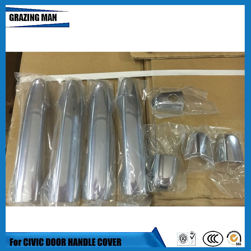 

Car Accessories Chrome Door Handle Cover Trim For CIVIC 4DR SEDAN 2006 2007 2008 2009 2010 2011 06 07 08 09