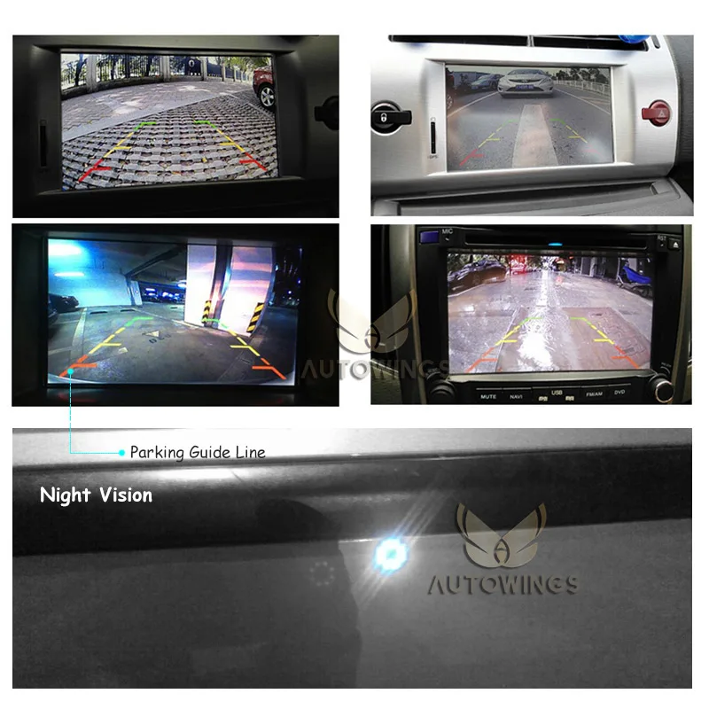 18,5 мм камера заднего вида для парковки с отверстием для сверления, 8 светодиодный мини-камера ночного видения с углом обзора 170 градусов, водонепроницаемая цветная CCD