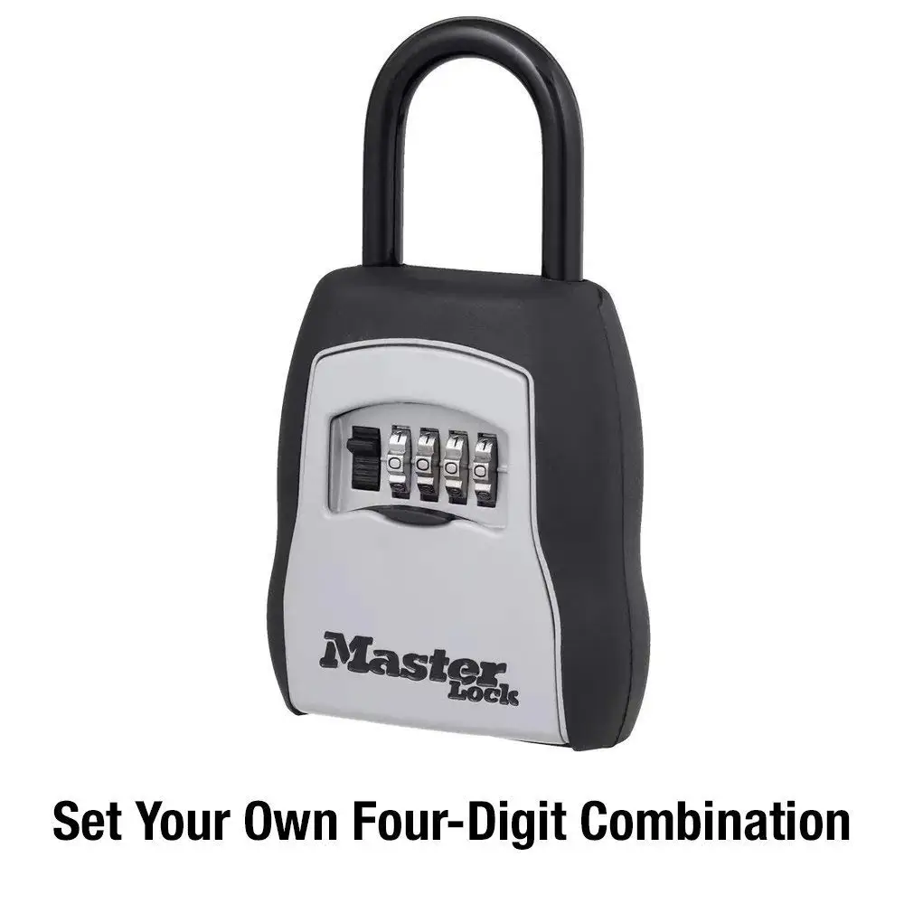 Caixa de Bloqueio Master Lock Definir Própria Combinação Portátil 5 Capacidade Chave Preto 5400d Sua 3 High Quality Segurança e Proteção