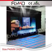 Гибкий светодиодный 3в1 RGB светодиодная видео штора занавес